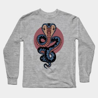 vintage cobra tattoo Long Sleeve T-Shirt